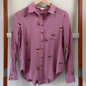 Anthropologie Hot Air Balloon Long Camp Shirt